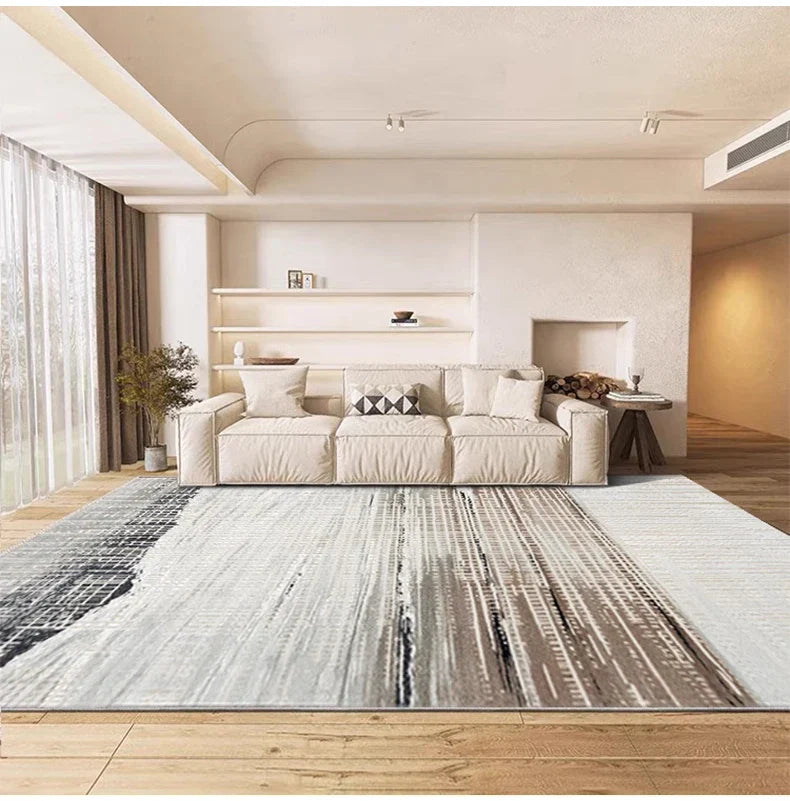 Abstract Textures High Pile Tufted Rugs with 3D Relief Design - Soft Modern Area Rug for Living Room, Bedroom & Office Decor