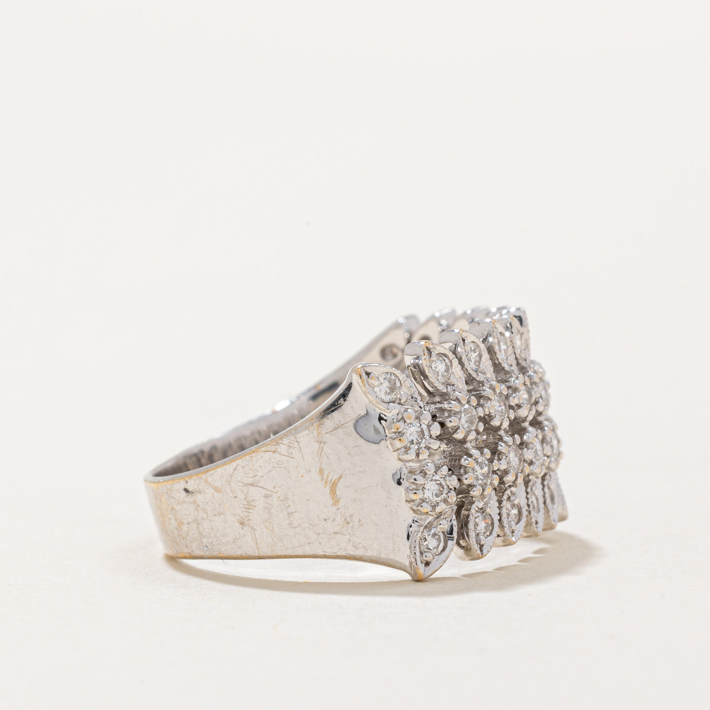 0.24ctw Illusion Set Diamond Ring - Size 8 | Elegant Wedding Band, Anniversary Gift for Her | Perfect for Engagement, Proposal & Special Occasions