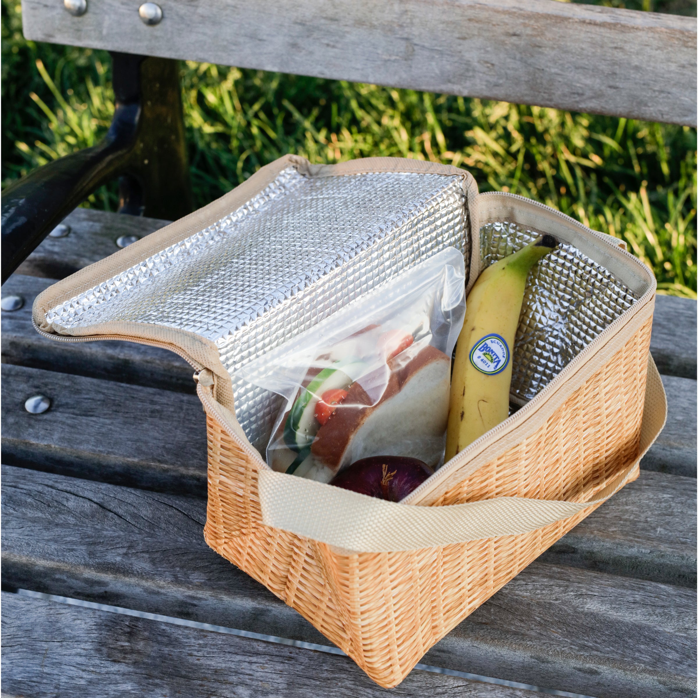 Eco-Friendly Woven Wicker Lunch Box - Insulated & Durable for Work, School & Picnics | Perfect for Office, Outdoor & Daily Use