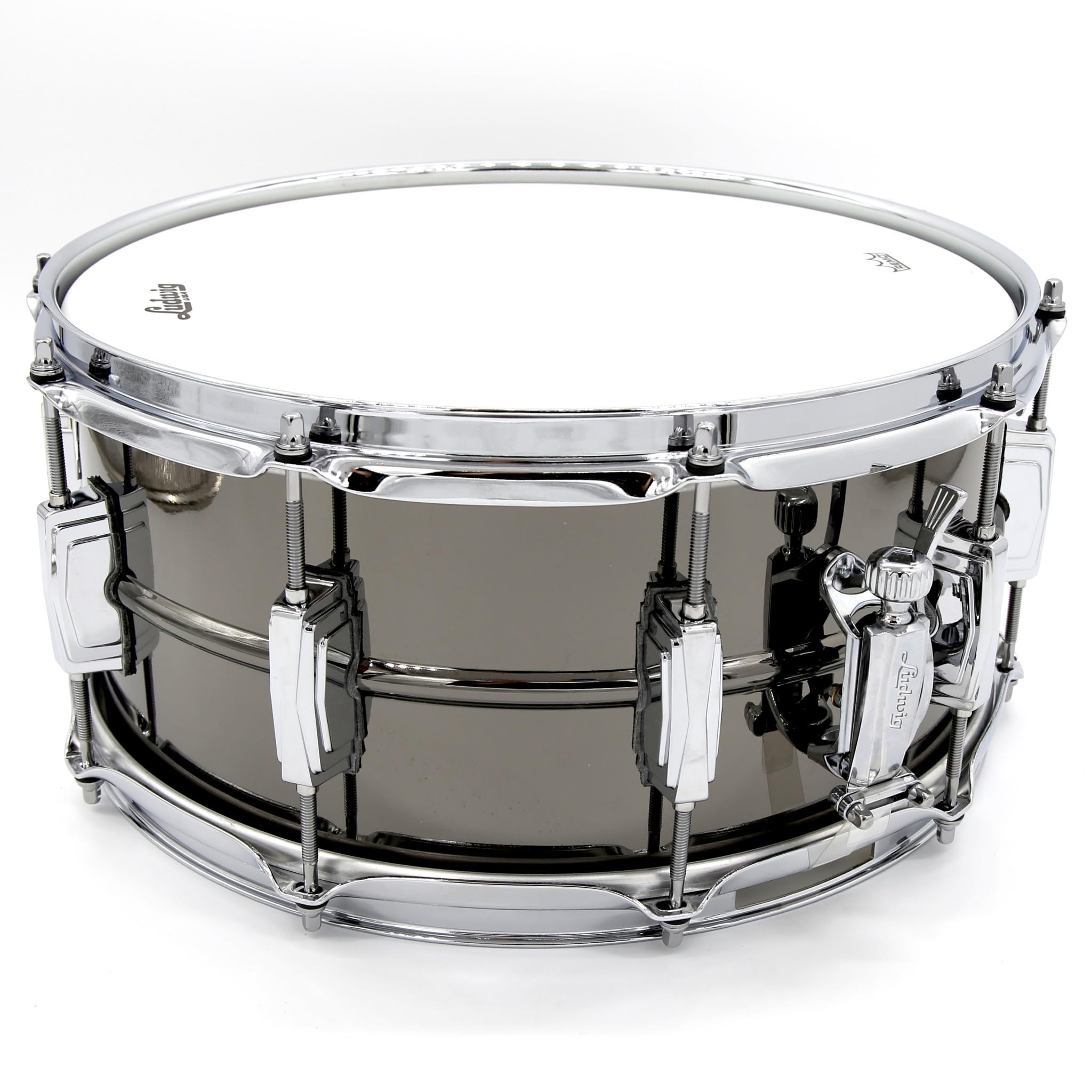 Ludwig Supraphonic Black Beauty Snare Drum 14x6.5 Inch - Professional Grade Aluminum Shell Snare for Live Performances & Studio Recording