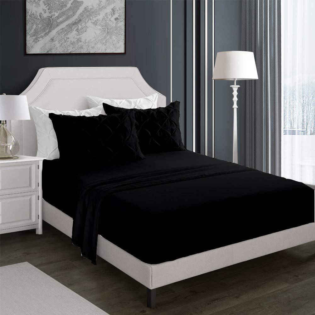 Premium 1000 Thread Count Luxury Sheet Set - 4 Piece Cal King Size (76x80 Inches) | 100% Egyptian Cotton Bedding | Includes 1 Flat Sheet, 1 Deep Pocket Fitted Sheet (21