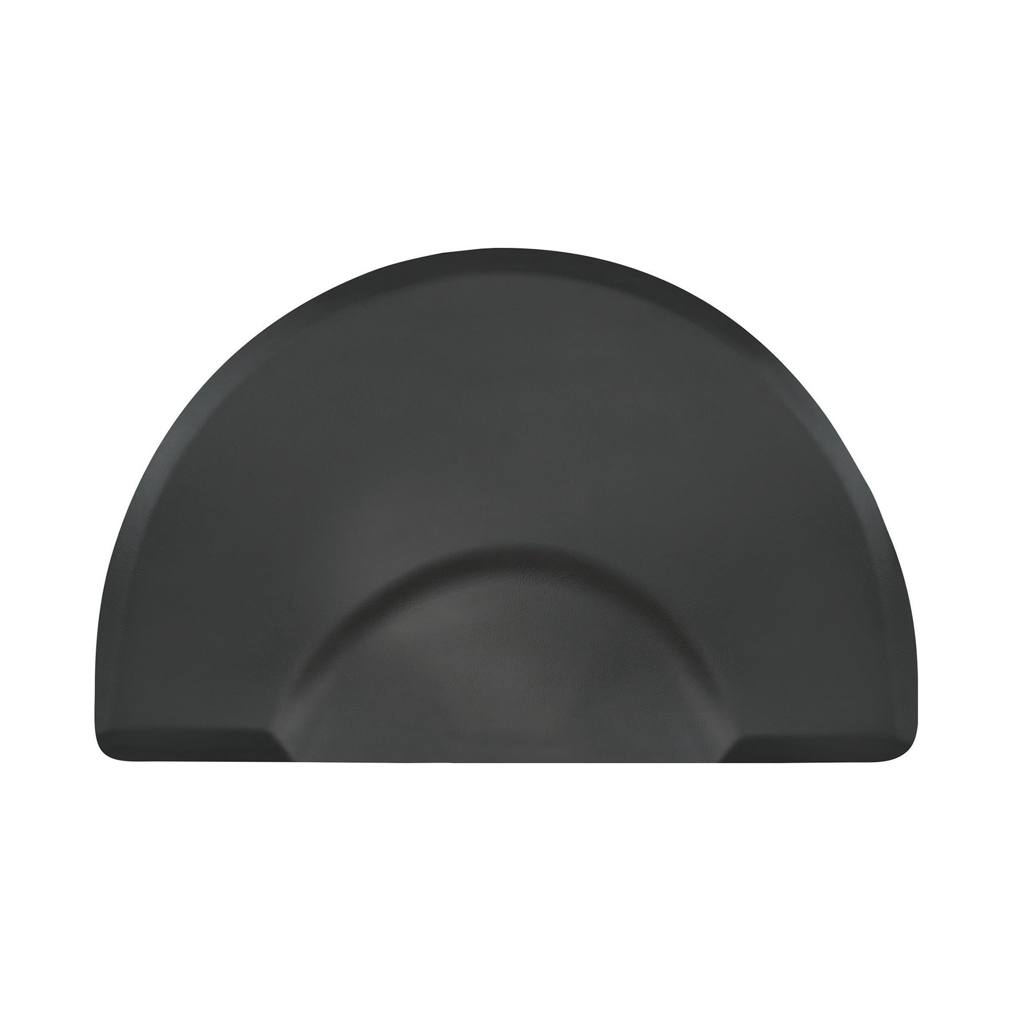 Elite Original Black Half Round 54 Anti Fatigue Kitchen Mat for Standing Desk - Comfortable Floor Cushion for Cooking, Office Work & Home Use
