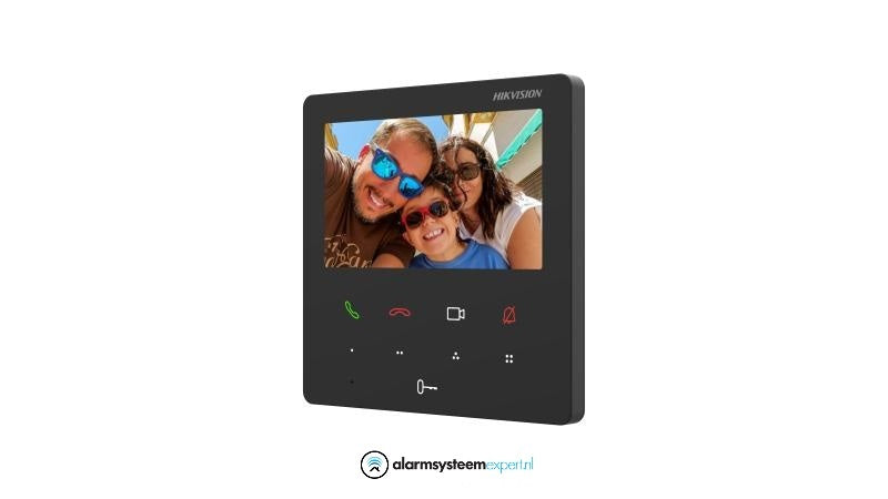 DS KH6110 WE1 Indoor IP Camera with 4.3-inch Screen, PoE/12V WiFi - Home Security Monitoring for Baby, Pet & Office Surveillance