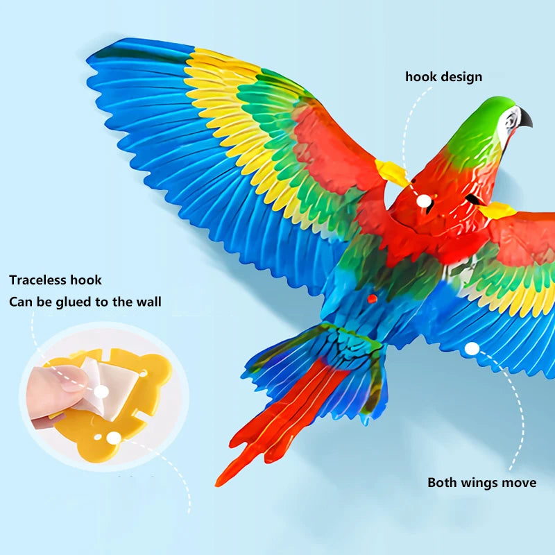 Electric Flying Eagle Interactive Cat Toy - Simulation Bird Hanging Toy for Indoor Play - Perfect for Exercise & Entertainment for Kittens & Adult Cats
