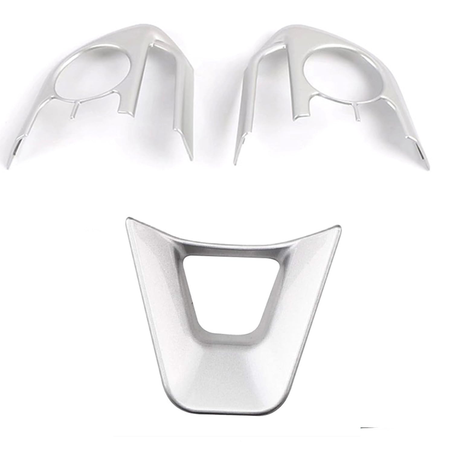 Silver Steering Wheel Trim for Toyota RAV4 XA50, Corolla, Avalon 2019-2024 - Premium Car Interior Upgrade