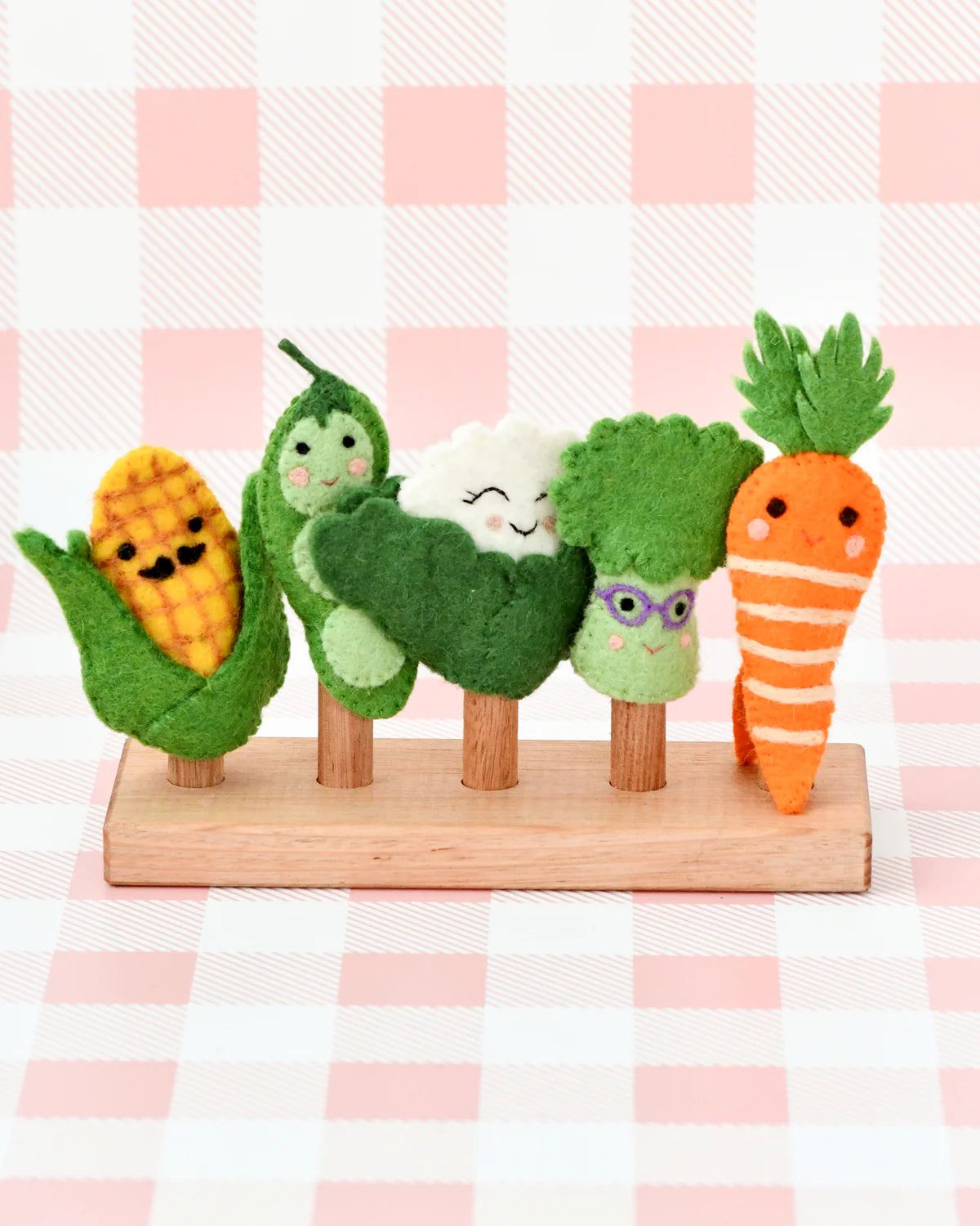 Vegetable Friends Felt Finger Puppet Set - 6PCS Fun Educational Toys for Kids, Perfect for Storytelling, Classroom Activities & Early Learning