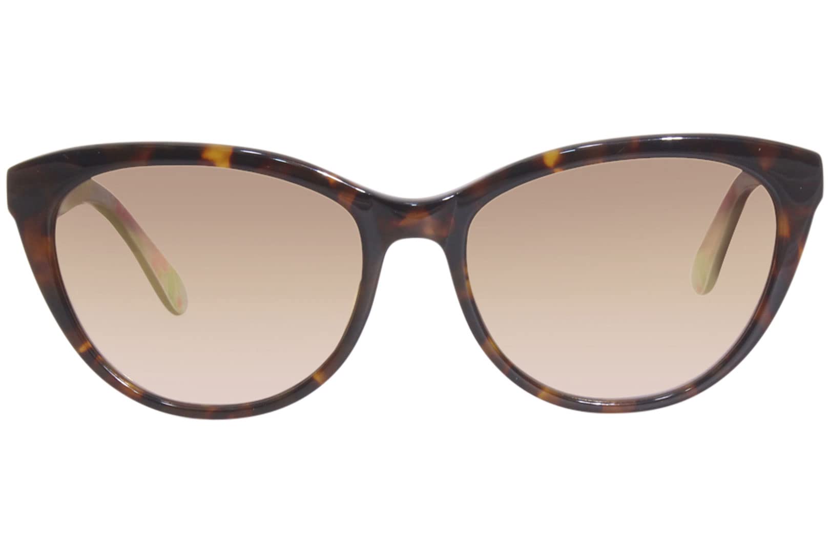 Lilly Pulitzer Havana Tortoise Plastic Cat-Eye Sunglasses with Gold Mirror Lens - Stylish UV Protection for Beach, Pool & Summer Outfits