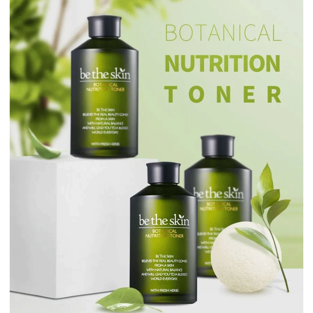 Be The Skin Botanical Nutrition Toner 150ml - Hydrating Facial Toner for Dry & Sensitive Skin | Korean Skincare for Daily Routine & Glowing Complexion