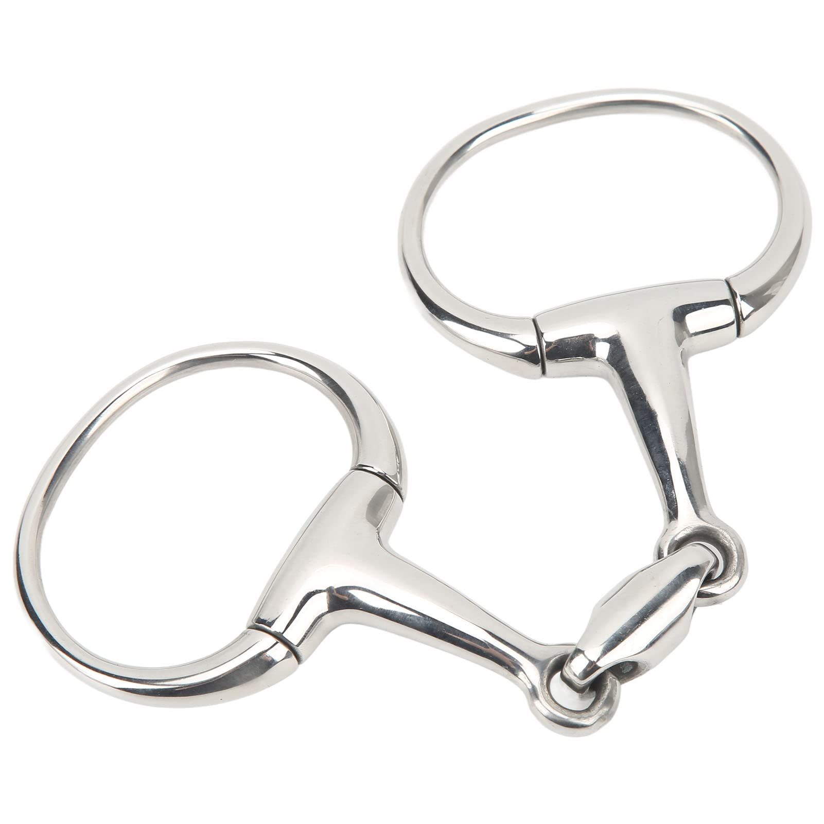 Premium Stainless Steel Horse Snaffle Bit – Comfort Fit Equestrian Training Bit with Anti-Biting Design for Dressage, Jumping & Trail Riding