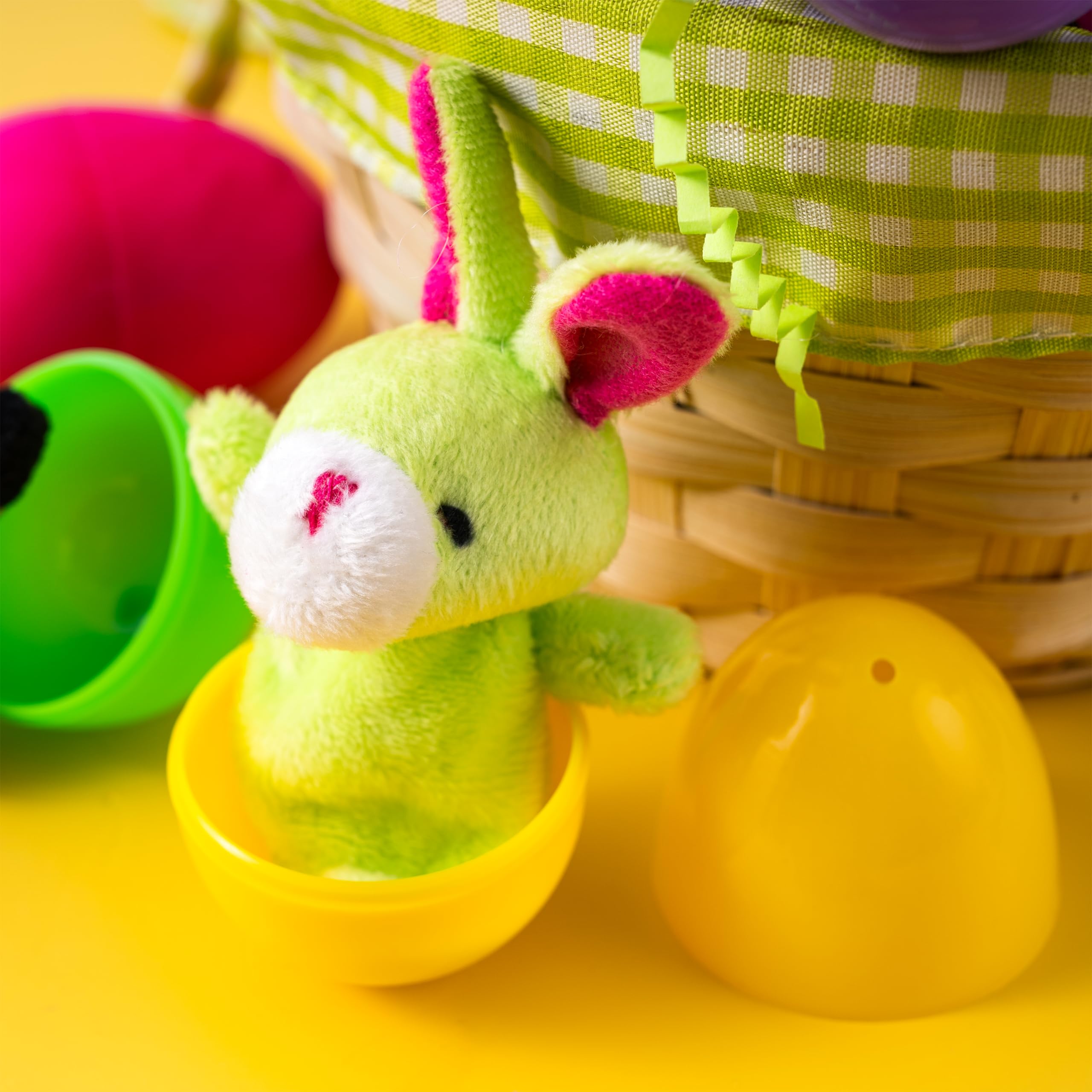 JOYIN 36 Pcs Pre-Filled Easter Eggs with Animal Finger Puppets - Easter Egg Hunt Supplies for Kids, Toddlers, Classroom Prizes & Party Favors - Perfect for Easter Baskets, Birthday Gifts & Spring Celebrations