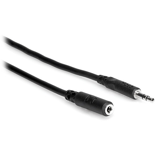 Hosa Technology Stereo Mini Male to Stereo Mini Female Cable 25ft (7.62m) - High-Quality Audio Patch Cable for Headphones, Mixers, and Portable Devices