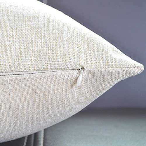 Love You More Decorative Throw Pillow Cover 18x18 Inch - Soft Cotton Linen Square Pillow Case for Couch, Sofa & Bed - Home Decor Accent for Living Room, Bedroom & Nursery