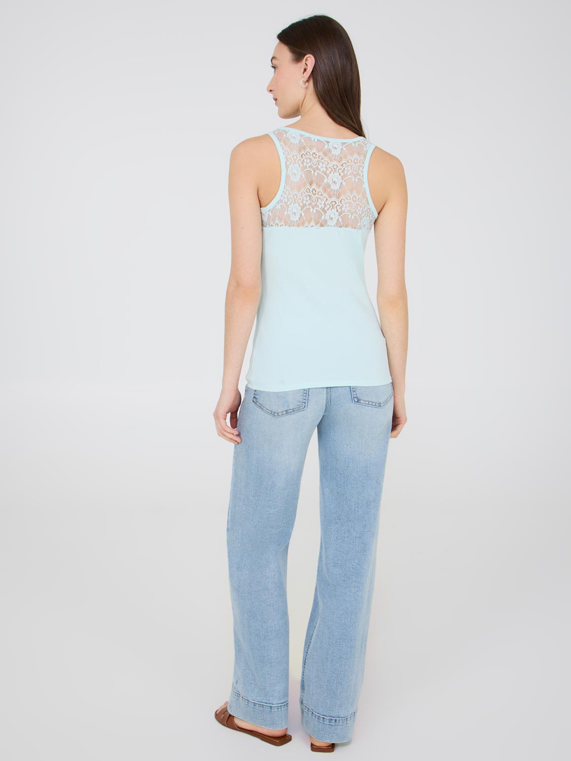 Elegant Sleeveless Lace Blouse for Women - Summer Fashion Top for Casual Outings, Date Nights & Beach Wear