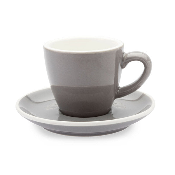 Premium ACF Cup & Saucer Set - 6 Piece 8oz Porcelain Tea Cups with Saucers - Elegant Tea Service for Afternoon Tea, Coffee, and Home Decor