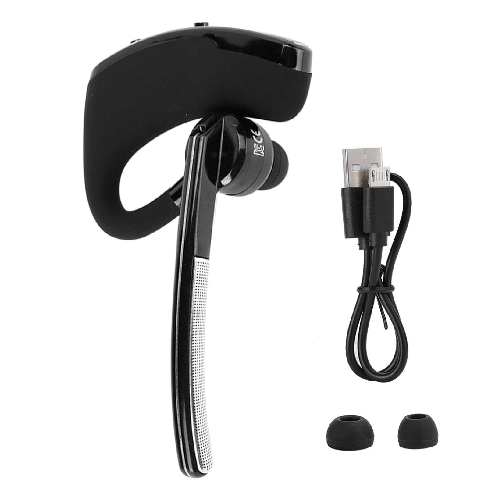 Ciciglow V8 Single-Ear Bluetooth Headset - Wireless Business Headphone with Smart Noise Cancellation, Voice-Activated Mic & Stereo Sound - Perfect for Work Calls, Driving, Office Meetings & Remote Work
