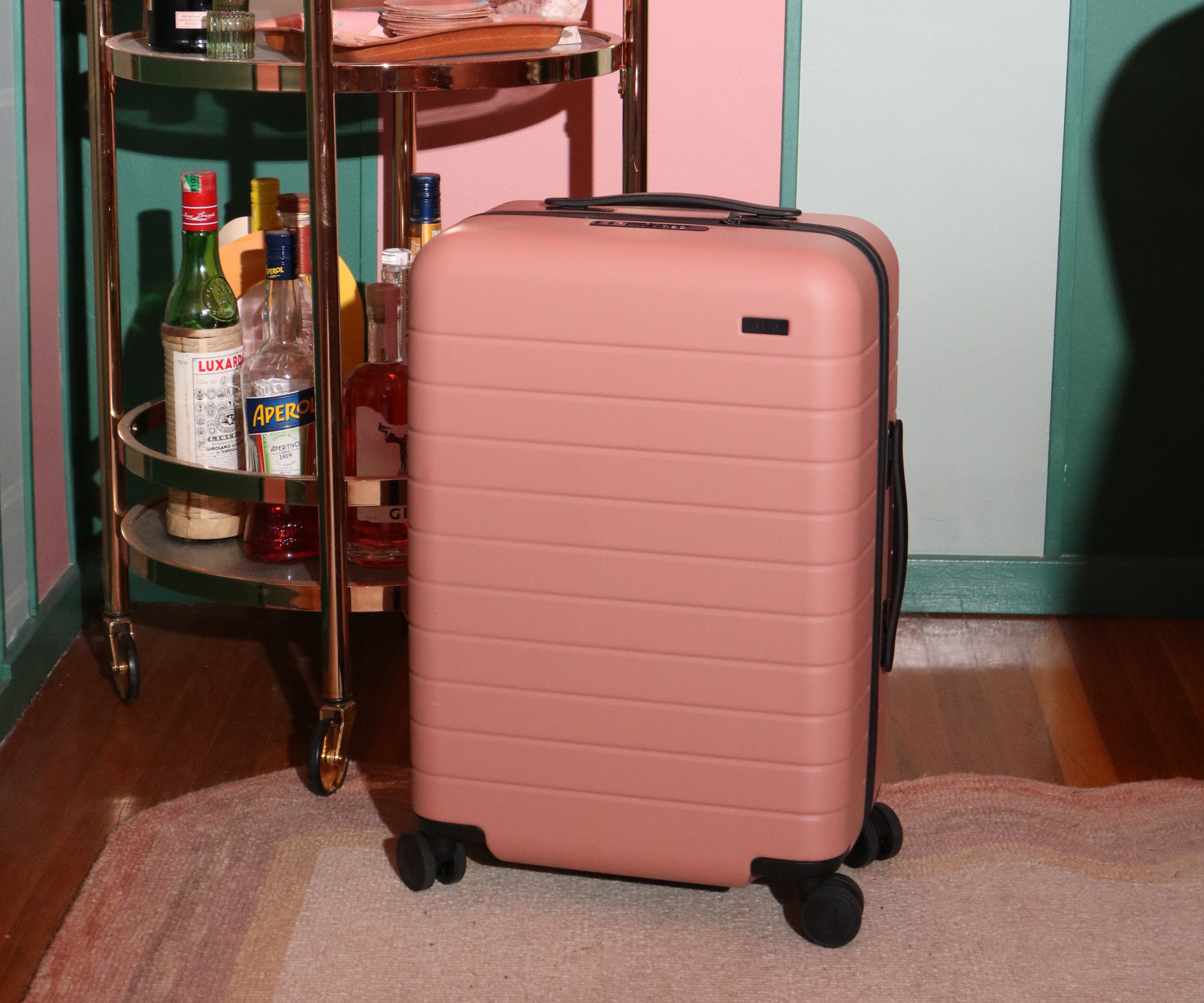 Premium Clay Pink Carry-On Luggage - Lightweight & Durable Suitcase for Travel, Business Trips & Weekend Getaways