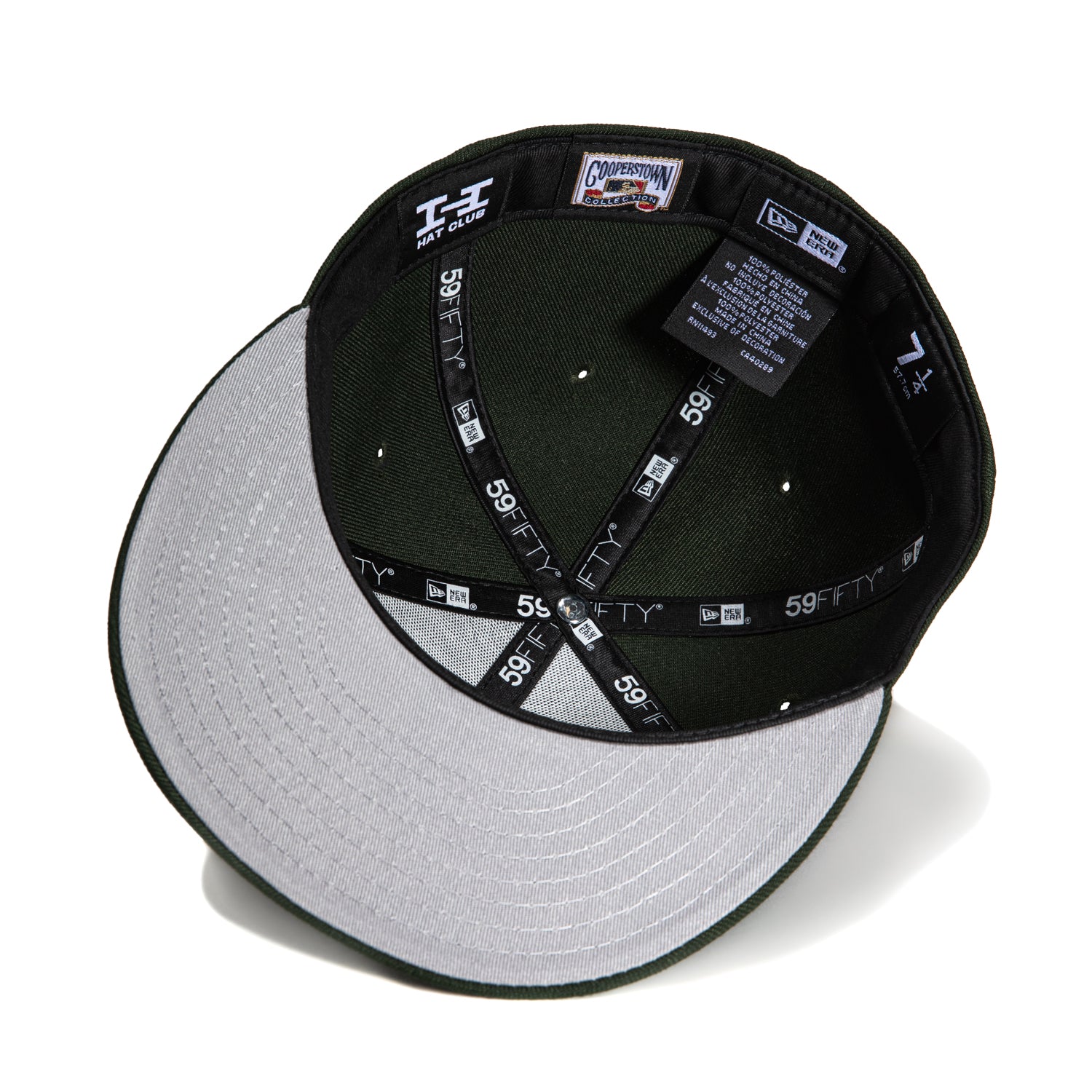 New Era 59Fifty Glow in The Dark Chain Stitch Oakland Athletics MLB Baseball Cap with Battle of The Bay Patch - Green | Official Licensed Hat for Baseball Games, Streetwear & Fan Collections