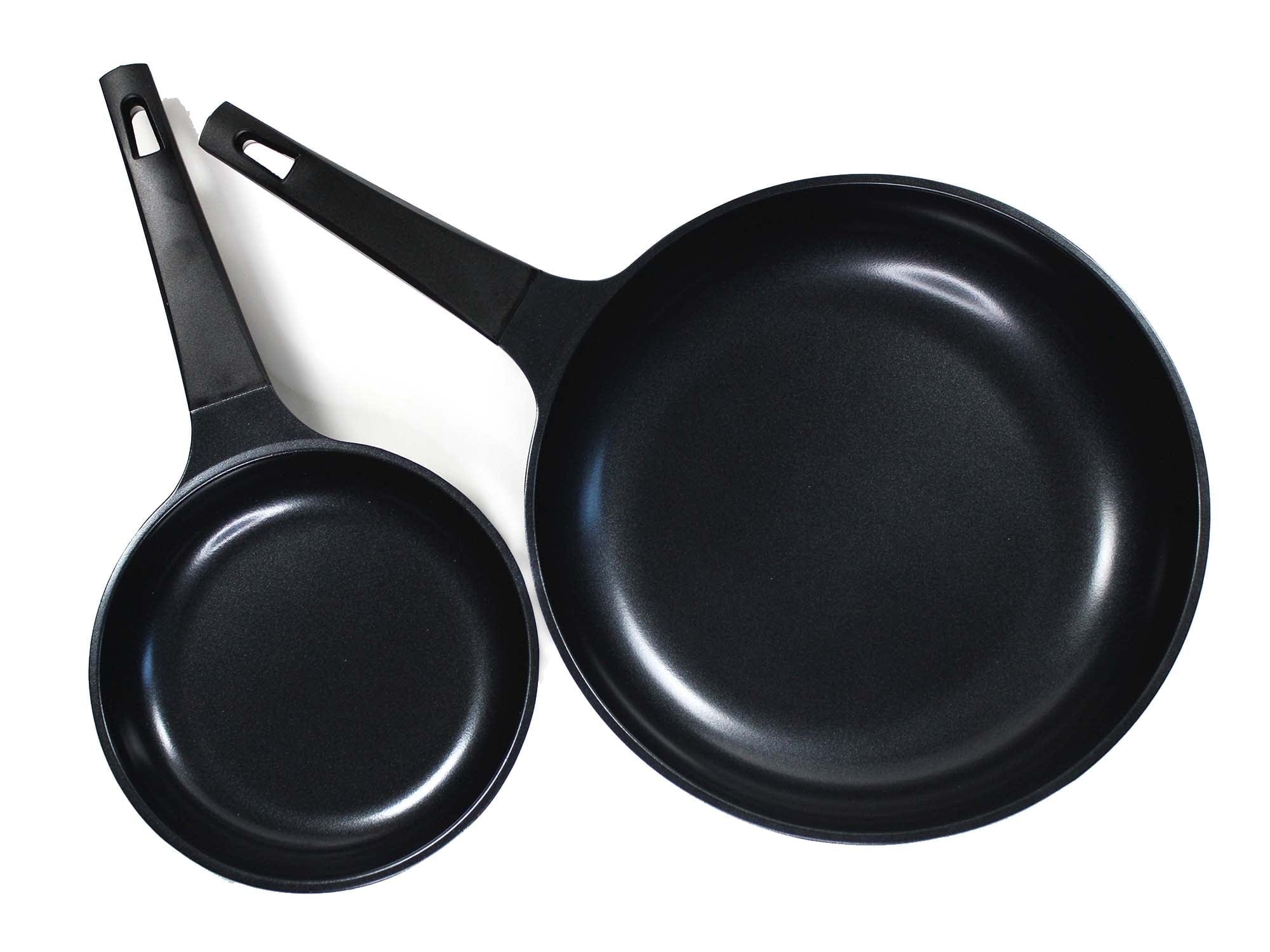 Evaco Non-Stick Ceramic Frying Pan Set - 8 Inch & 12 Inch Skillet for Healthy Cooking | Perfect for Sauteing, Frying & Omelets | Dishwasher Safe & PFOA Free Cookware