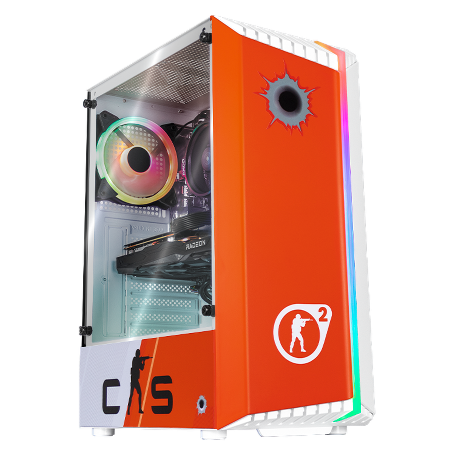 Xtreme PC Gaming Desktop - AMD Radeon RX 6600, Ryzen 5 5600G, 16GB RAM, 1TB SSD, WiFi - Perfect for Counter Strike, Fortnite & Esports Gaming