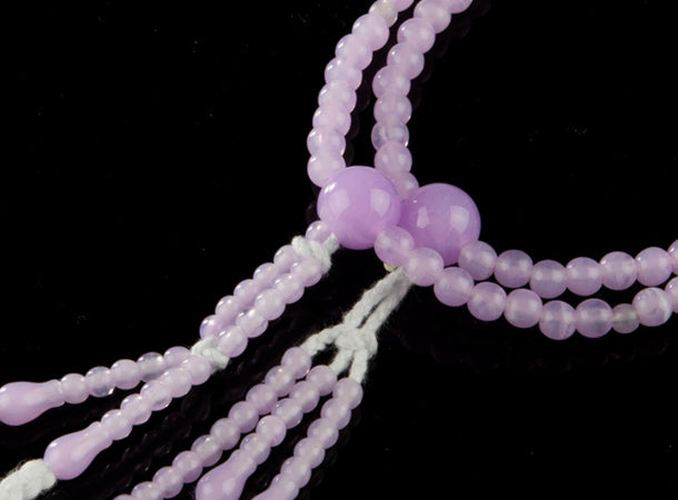 SGI Soka Gakkai Buddhist Prayer Beads - Small Size Purple Mala Bracelet for Meditation, Chanting & Spiritual Practice