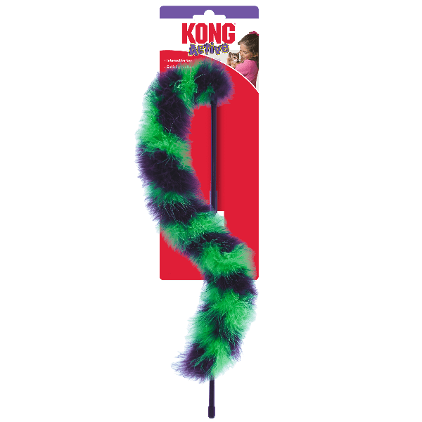 KONG Active Twisted Boa Teaser Cat Toy - Interactive Play for Kittens & Adult Cats - Perfect for Indoor Exercise & Hunting Instincts
