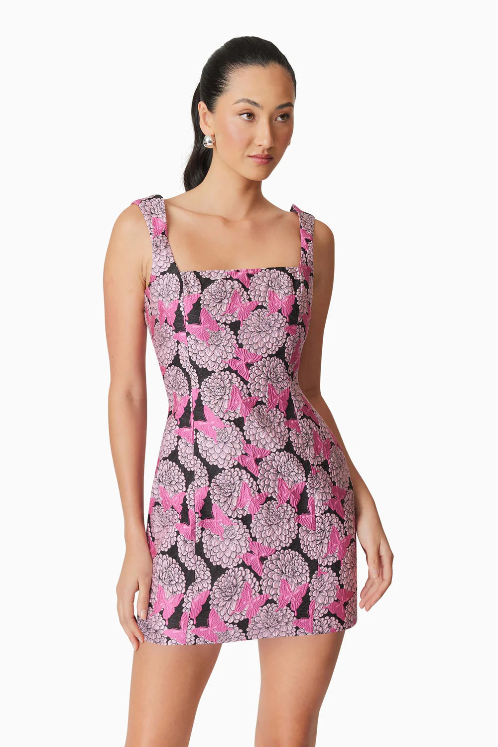 Aimee Floral Mini Dress for Women - Pink Summer Party Dress | Casual & Formal Occasions | Perfect for Dates, Weddings & Beach Vacations