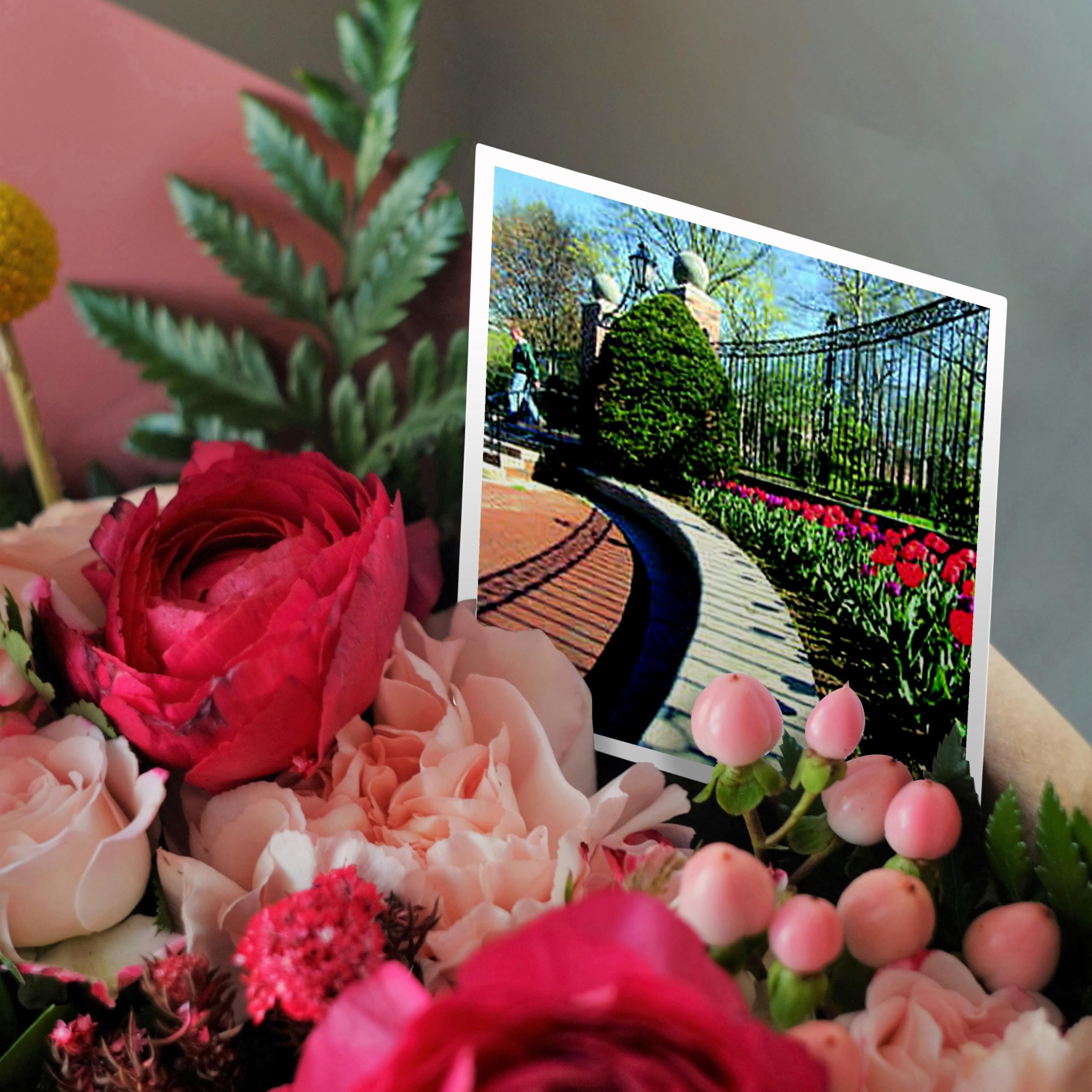 Beautiful Tulip Greeting Card for Ohio University Alumni - Perfect for Graduation, Birthdays & Special Occasions