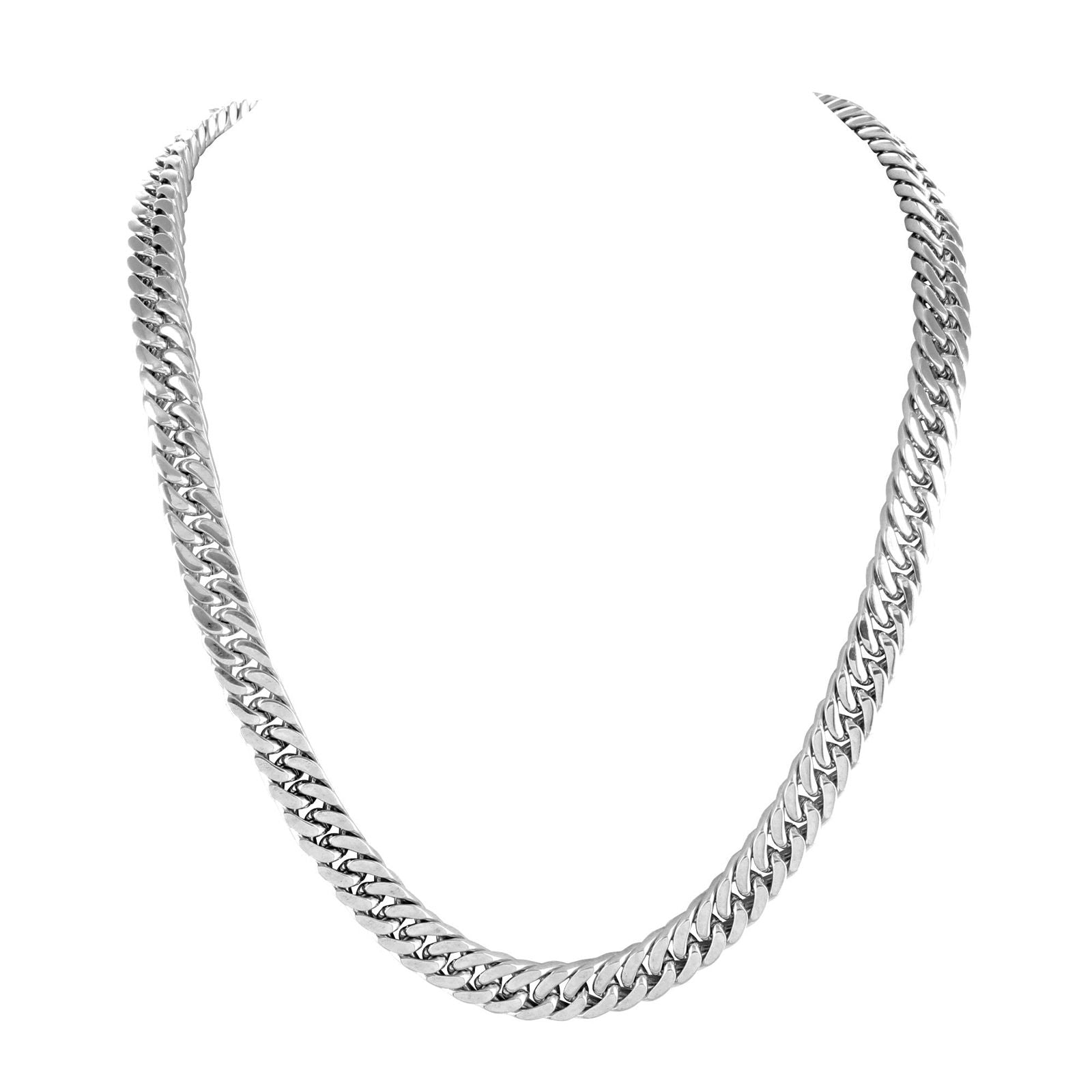 Miami Cuban Chain Necklace for Men & Women - 6MM Stainless Steel Elegant Jewelry - Perfect for Gifts, Parties, and Everyday Wear