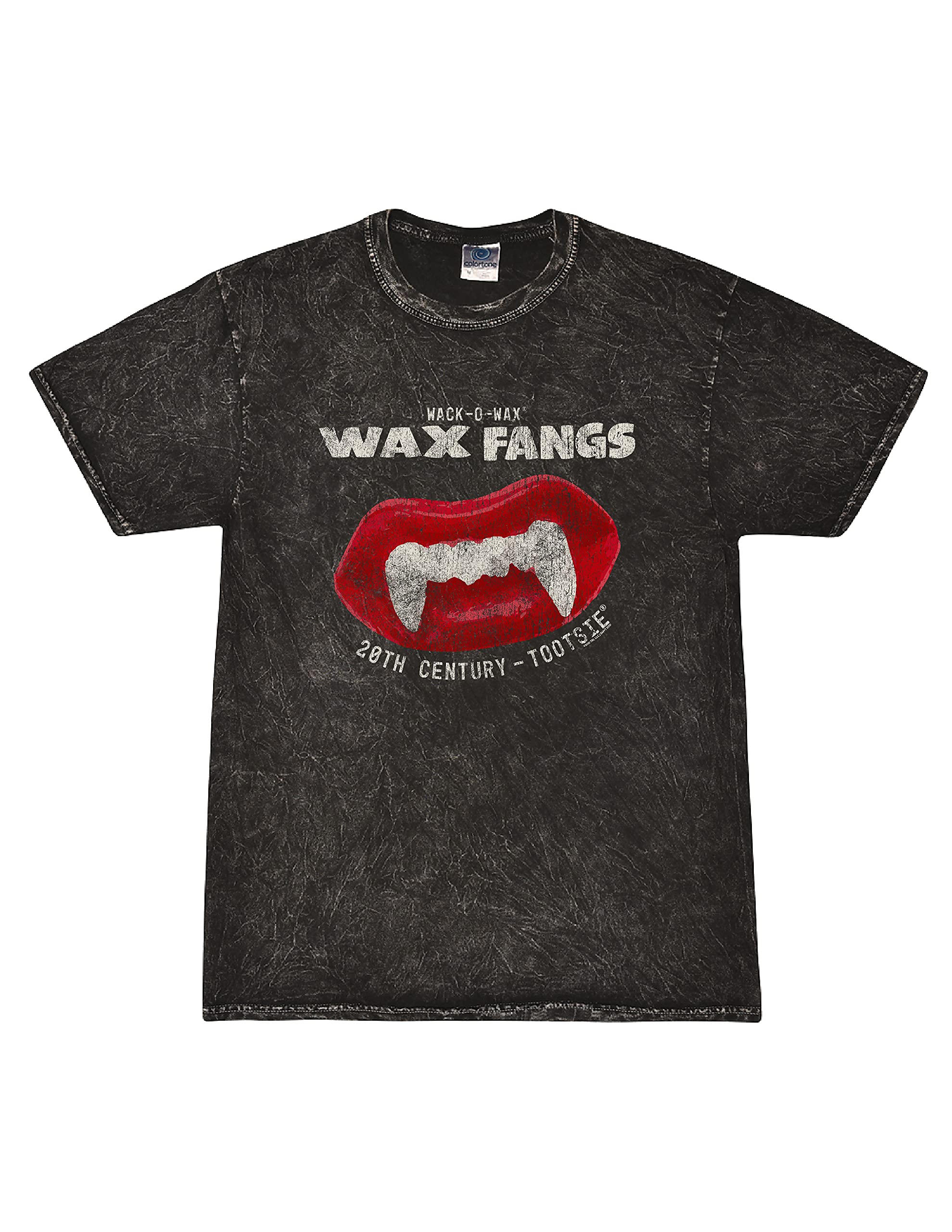 Fangs! Wack-O-Wax® Grunge Mineral Wash Graphic T-Shirt - Unisex Vintage Rock Band Tee for Men & Women | Perfect for Concerts, Festivals & Streetwear Fashion
