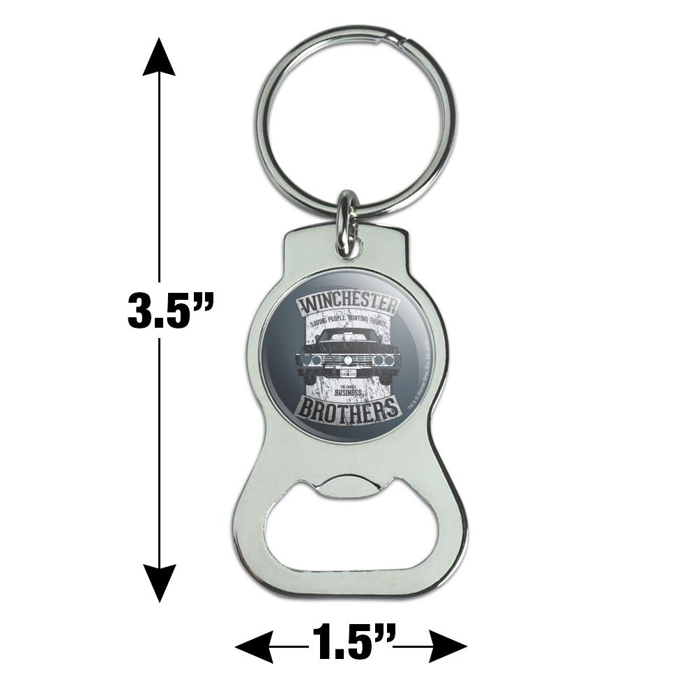 Supernatural TV Show Impala Keychain with Bottle Opener - Dean Winchester Car Key Ring for Fans, Collectors & Road Trips - Perfect Gift for Supernatural Lovers & Beer Enthusiasts