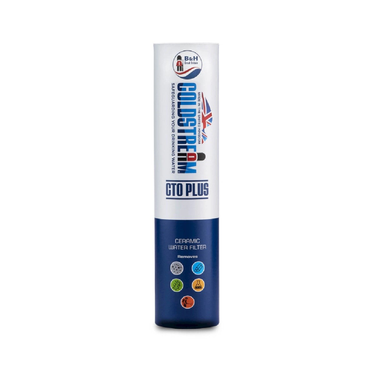 B&H Magic CF122W Royal Guard Ceramic CTO Plus Water Filter Cartridge – Perfect for Home, Office, and RV Water Filtration Systems