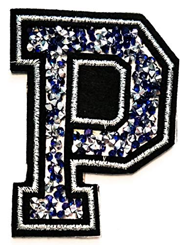 Blue Crystal Letter P