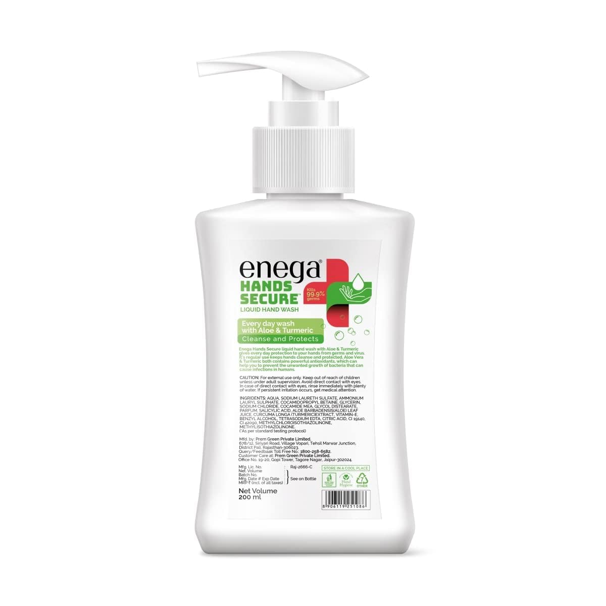 Aloe Vera & Turmeric Foaming Hand Wash - Moisturizing Liquid Soap for Soft, Germ-Free Hands | Nourishing & Soothing Hand Care (6.76 Fl Oz, Pack of 3) | Perfect for Kitchen, Bathroom & Office Use