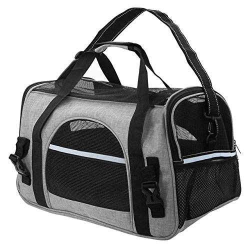 Portable Pet Carrier Bag for Dogs & Cats - Breathable Mesh Travel Carrier for Small Pets, Puppy & Kitten - Lightweight & Durable for Travel, Hiking, Walking & Outdoor Adventures - Perfect for Airplane, Car Rides & Vet Visits