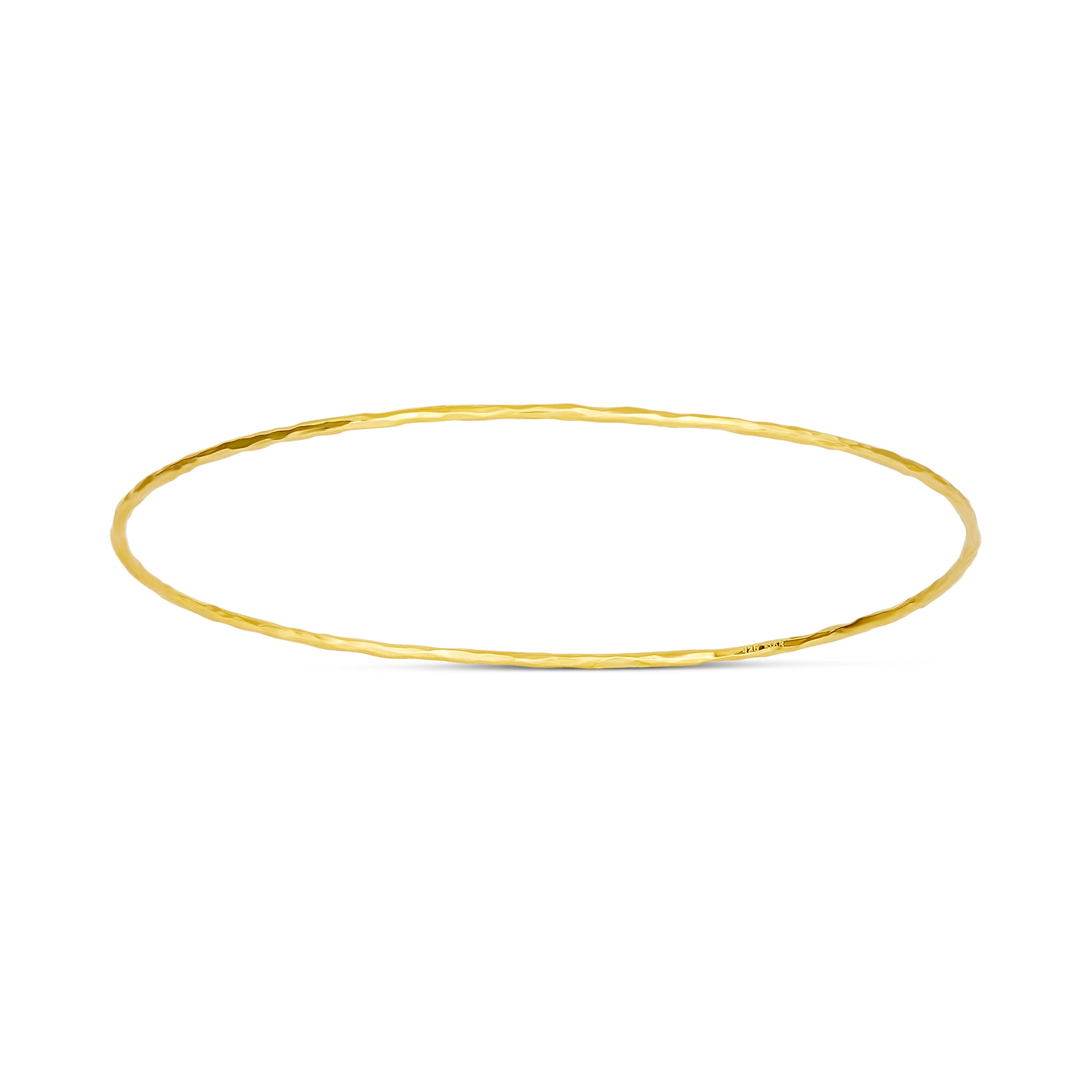 Elegant 14K Gold Bangle for Women - Dainty & Stackable Bracelet - Perfect for Everyday Wear, Gifts & Special Occasions