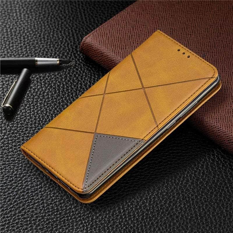 Samsung Galaxy A54 Magnetic Wallet Case - Genuine Leather Flip Cover with Card Holder & RFID Protection - Perfect for Daily Use & Travel