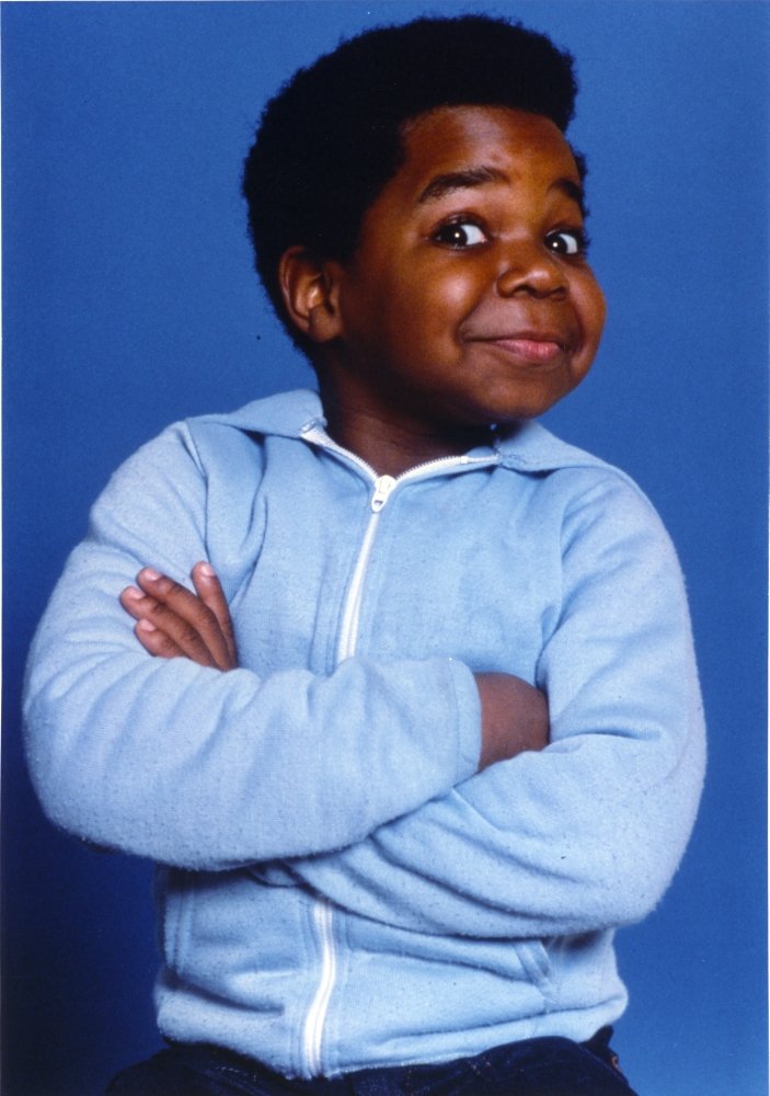 Gary Coleman Blue Background Photo Print - 24x30 Inch Wall Art Decor for Living Room, Bedroom & Office