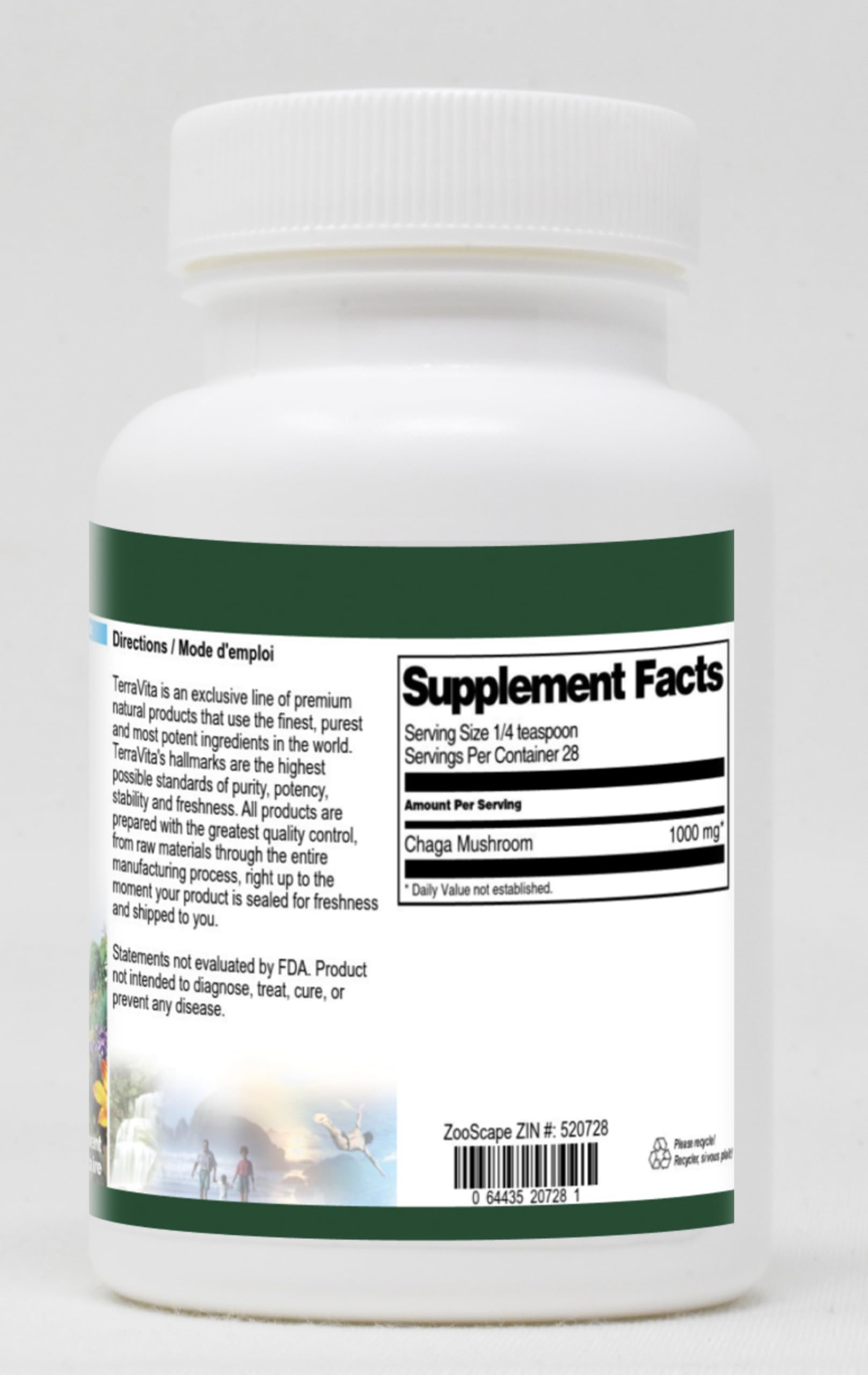 Organic Chaga Mushroom Powder 1 oz (2 Pack) - Immune Support, Antioxidant Boost - Perfect for Tea, Coffee & Smoothies