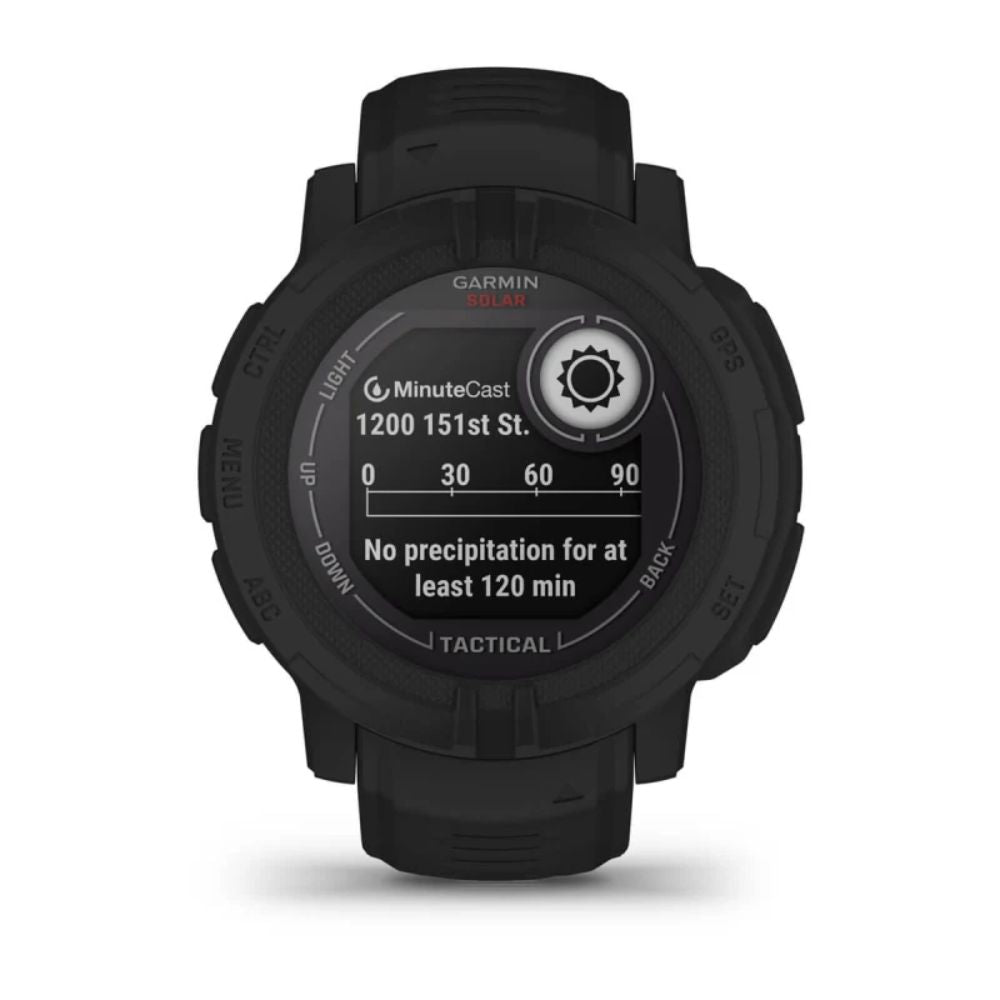 Garmin Instinct 2 Solar Tactical Smartwatch - Military-Grade GPS Watch with Jumpmaster Mode & NVG Compatibility | Outdoor Adventure, Hiking, Running & Tactical Use