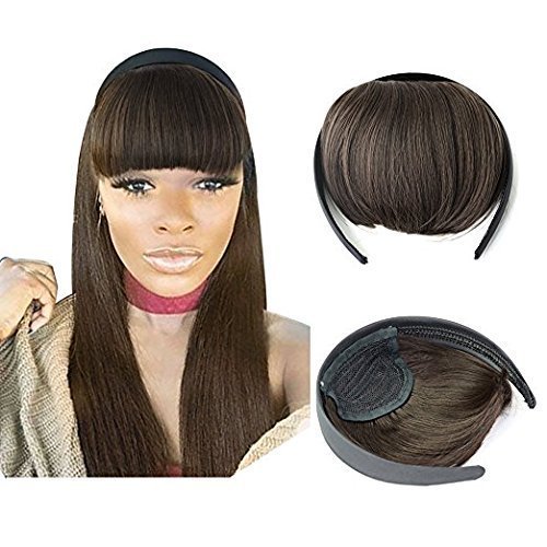Natural Black Baal Fringe Wig Front Hair Extension for Women - Soft & Realistic Human Hair for Daily Use, Cosplay, Parties & Fashion Styling