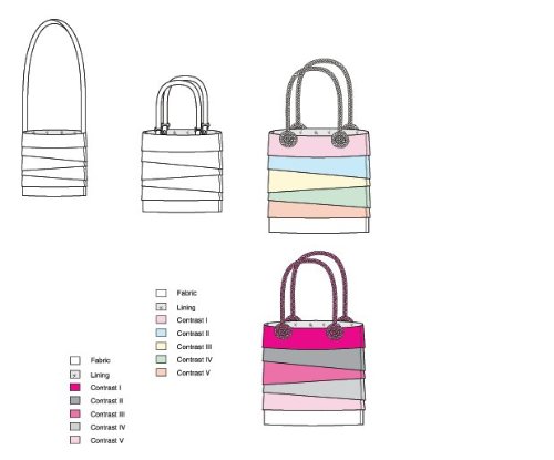 Kwik Sew K3942 Bags Sewing Pattern - Size S/M/L for DIY Tote, Handbag & Purse Making - Perfect for Crafters, Fashion Designers & Sewing Enthusiasts