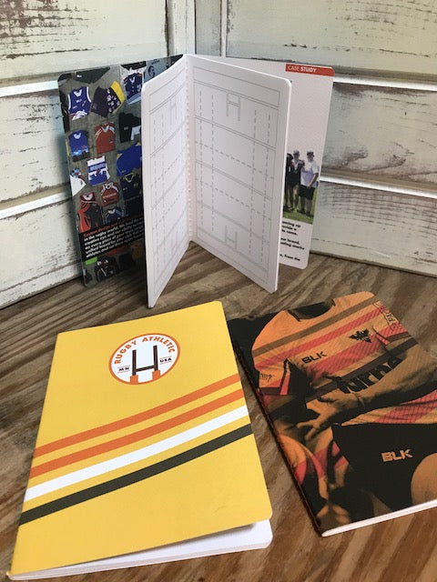 Ruggy Athletic 3-Pack Notebook - College Ruled, Spiral Bound, 100 Sheets Each - Perfect for School, Office & Sports Training Notes