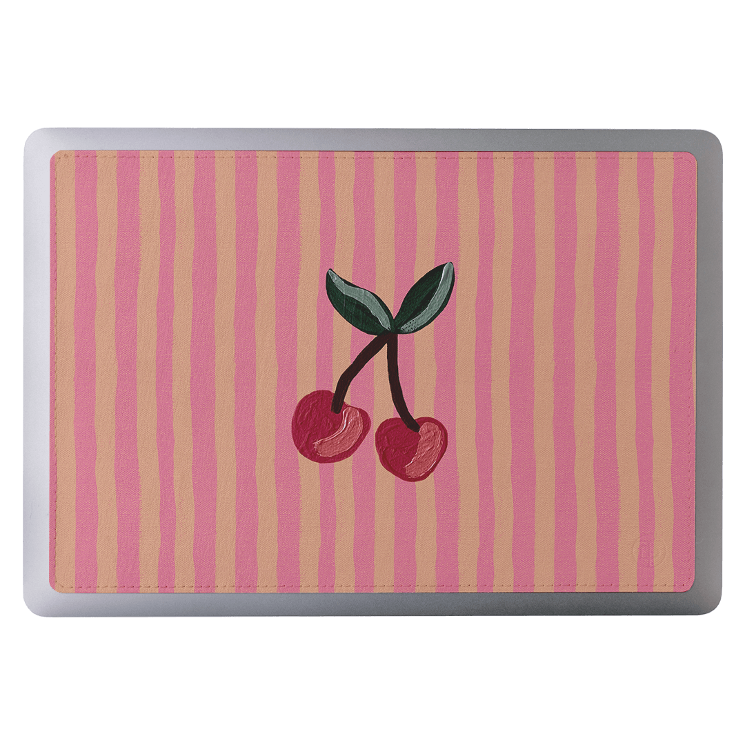 Cherry On Top Laptop Sticker - Cute Fruit Vinyl Decal for MacBook, Notebook & Devices - Perfect for Personalizing Tech Accessories, School Supplies & Office Decor
