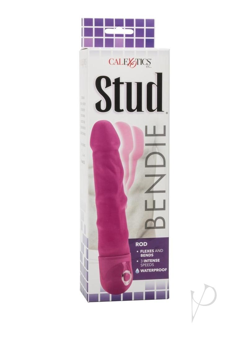 Bendie Stud Rod Vibrator - Pink Adult Toy for Women, G-Spot & Clitoral Stimulation - Perfect for Solo Play & Couples Use
