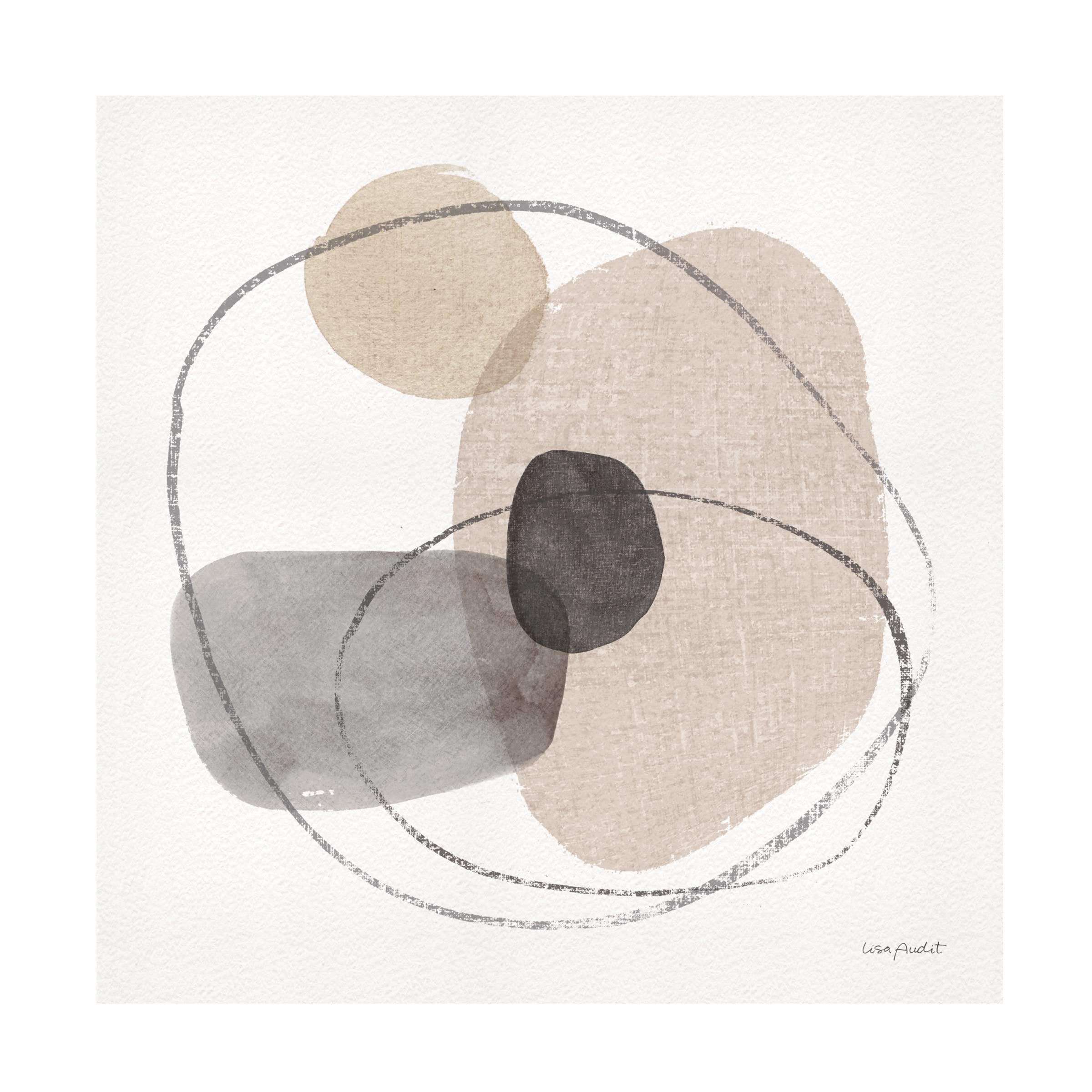 Lisa Audit 'Think Neutral 11' Abstract Canvas Wall Art Print - Modern Home & Office Decor for Living Room, Bedroom, or Workspace