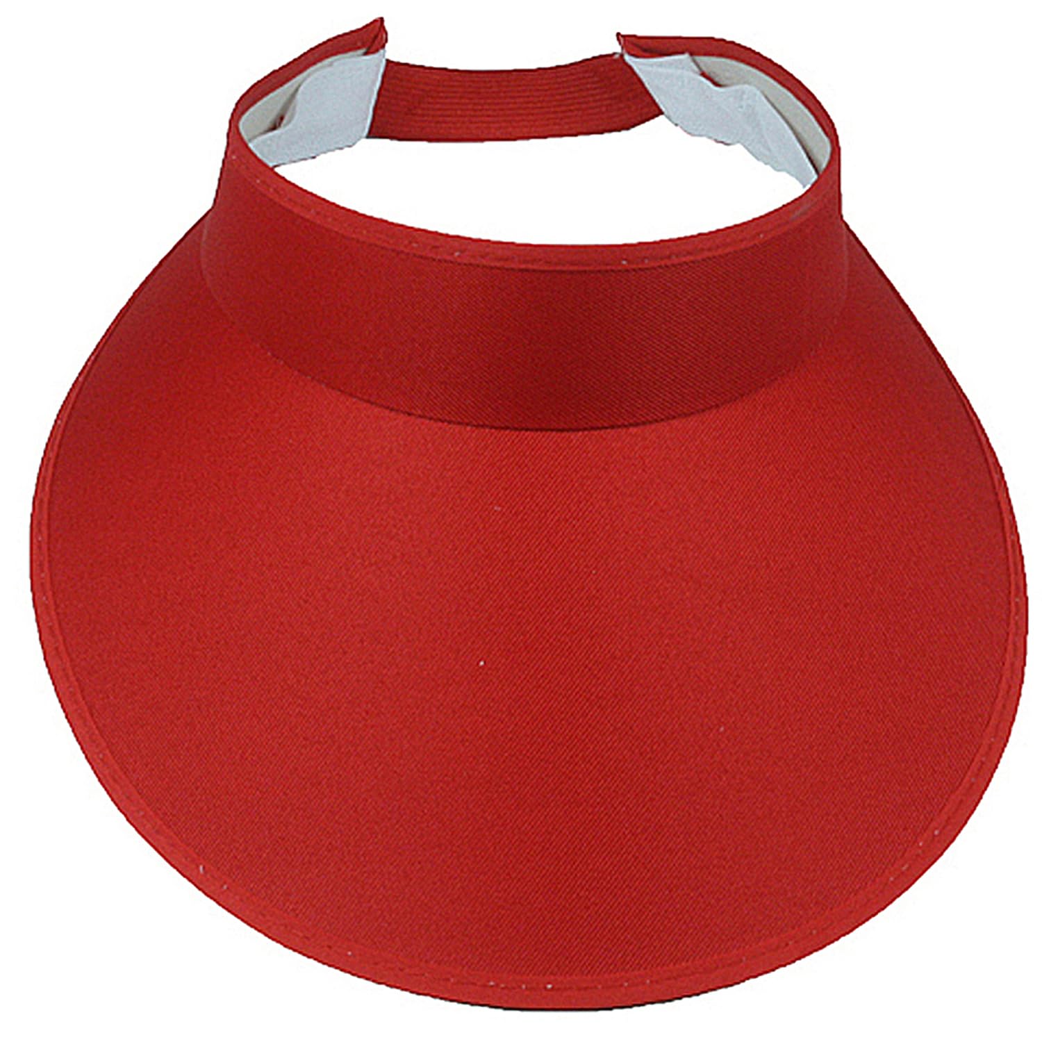 Silverfever Women's Wide Brim UV Protection Sun Visor Hat - UPF 50+ Sunblock for Beach, Tennis, Golf & Outdoor Sports (Red) - Perfect for Summer Activities and Travel