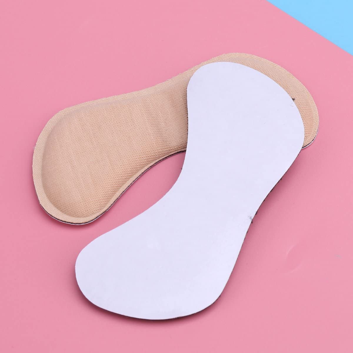 Navya Export Silicone Half Heel Protector Socks - Moisturizing Foot Care Socks with Heel Cushion Inserts & Shoe Bite Tape Combo - Perfect for Cracked Heels, Dry Feet & Comfortable Walking (Heel Liner)