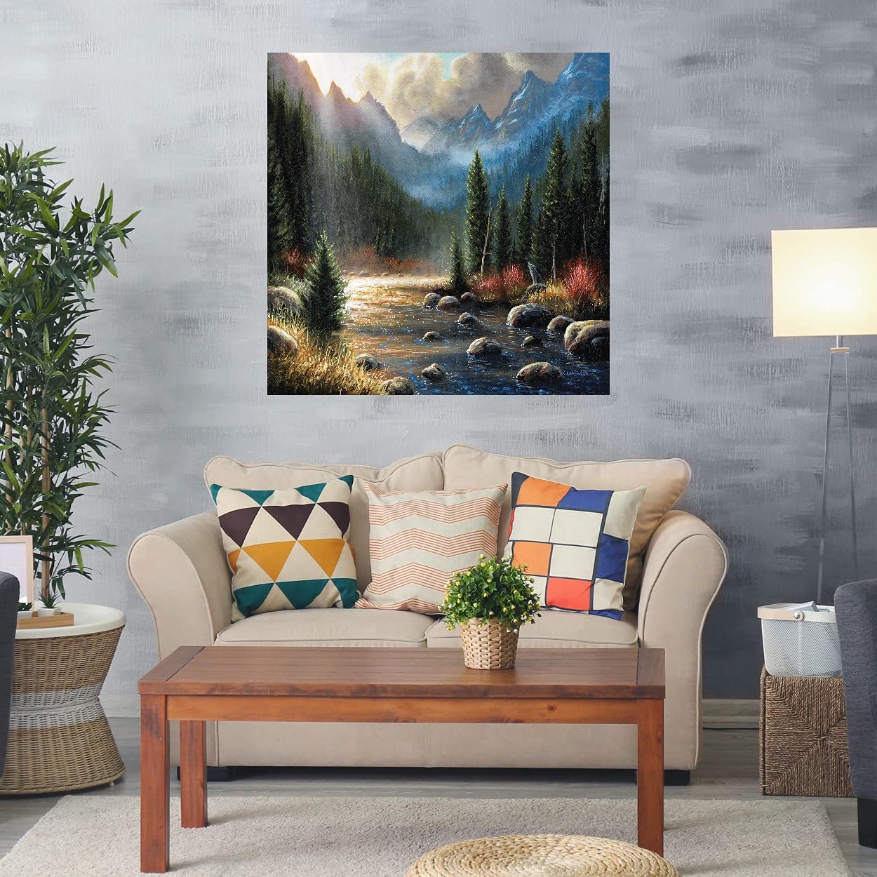 Chuck Black The Calling Canvas Wall Art - 32x32 Inch Ready to Hang Fine Art Print for Living Room, Bedroom, Office & More - Modern Home Decor Gift Idea for Art Lovers