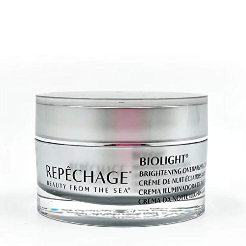 Repechage Biolight Brightening Overnight Cream - 1.5 oz | Dark Spot Corrector & Hydrating Night Face Moisturizer for Glowing Skin | Perfect for Nighttime Skincare Routine & Travel