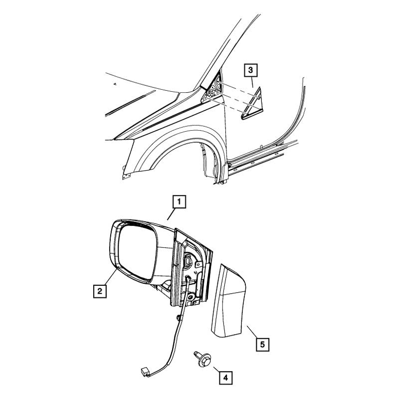 Left Side Mirror Replacement Glass for Cars & Trucks - Durable OEM Fit, Easy Installation for Safe Driving